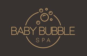 Baby bubble spa logo goud bruin